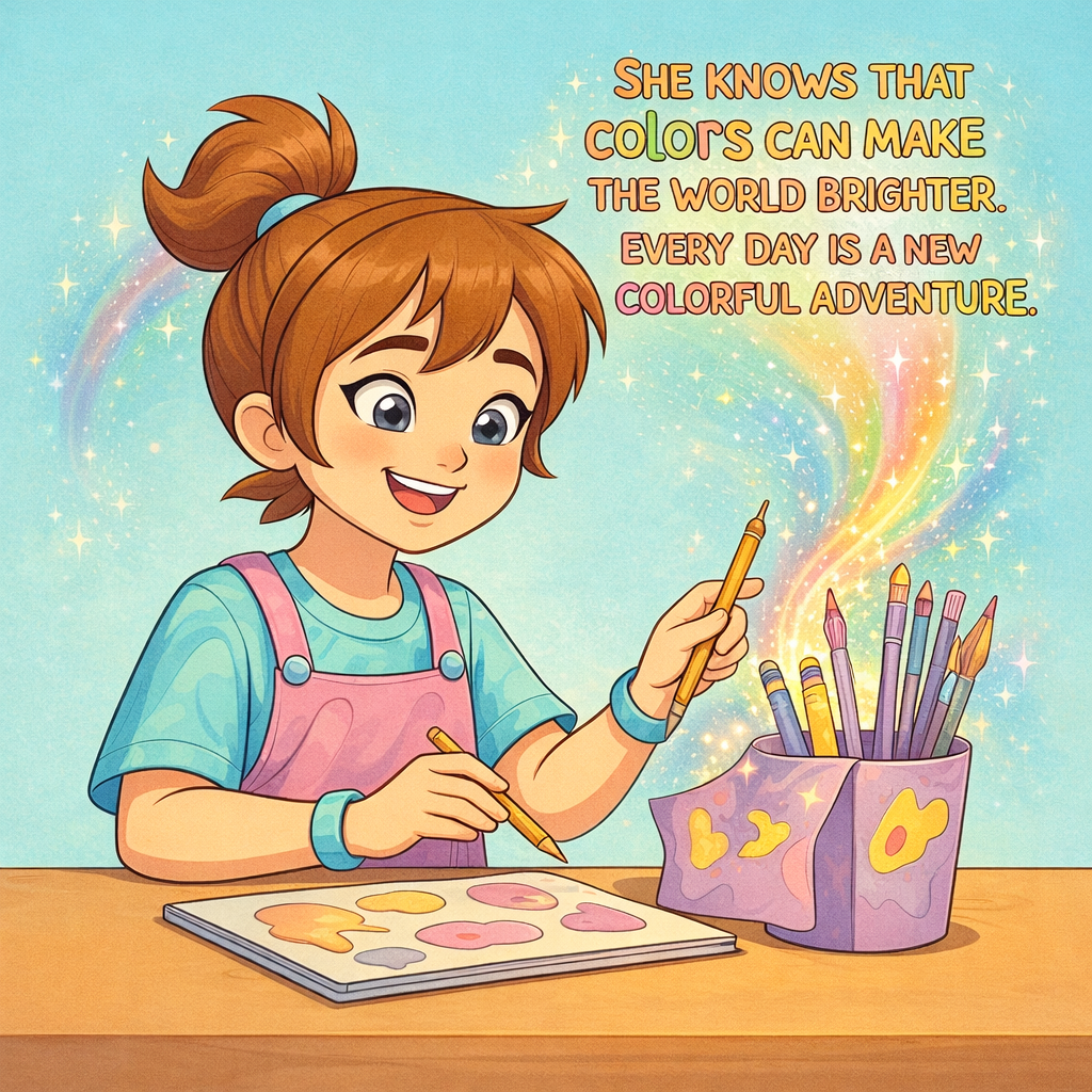 Layla and the Magic Colors – Printable Kids Coloring Book (Ages 3–10)